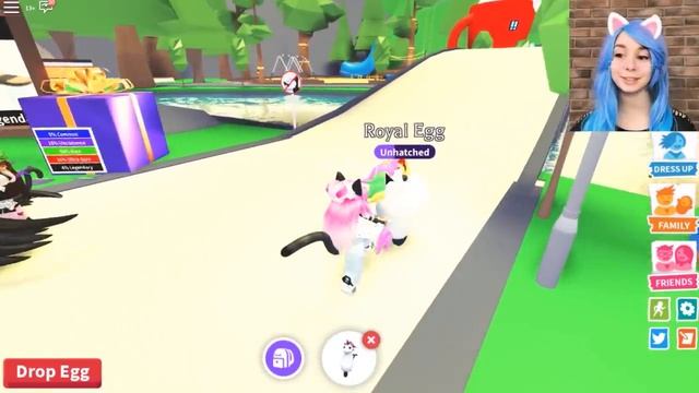 Я НЯНЯ выращиваю ЧУЖОЕ ЯЙЦО в адопт ми Roblox adopt me смотреть онлайн