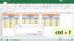 Excel หาหรือแทนที่ข้อความ (find and replace)