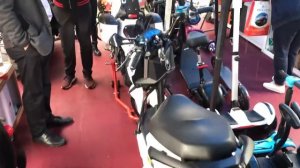 Обзор электроскутера с литиевым аккумулятором. Мотор 1500/3000W. Кантонская выставка,Китай 2018