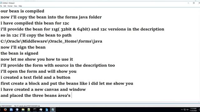 How to use Java Bean To Change Font Style, Size of Text Field or Button on oracle form on runtime. смотреть онлайн