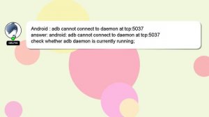 Android : adb cannot connect to daemon at tcp:5037