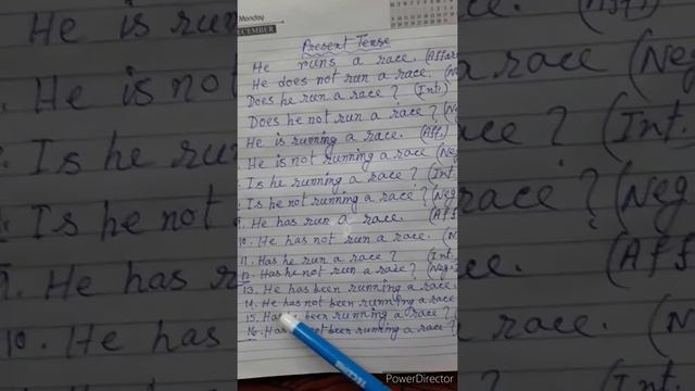 Affirmative negative interrogative   neg- int. form of a sentence.