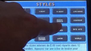 demo styles Roland E- 80