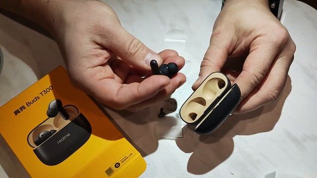 Распаковка Realme Buds T300 с Ozon
