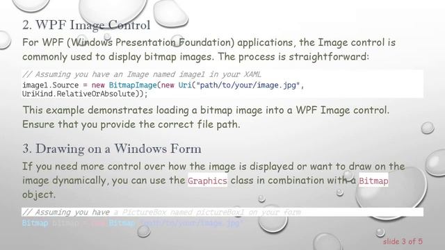 How to Display Bitmap Images in C#