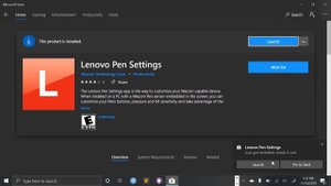 Installing Lenovo Pen Settings and Configuring Your Pen