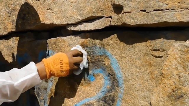 Эксперимент. Как очистить граффити от скал. смотреть онлайн