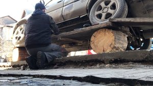 Ремонт порогов, арок, крыльев Toyota Carib AE95 ч.26