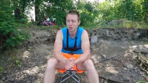 Летняя рыбалка на реке Десна. Порыбачили с мамой).