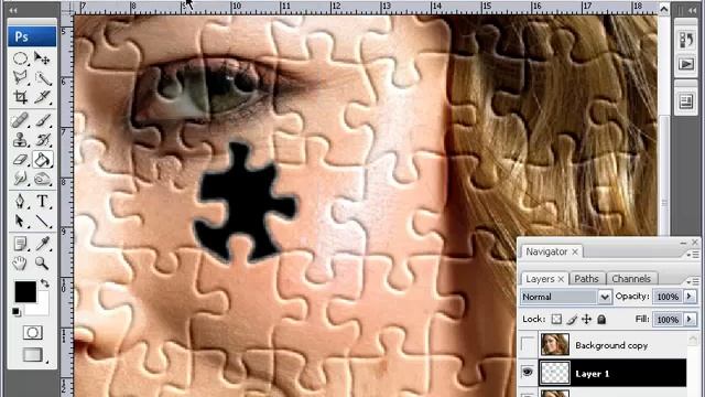 Photoshop - Puzzle Photo Effect смотреть онлайн