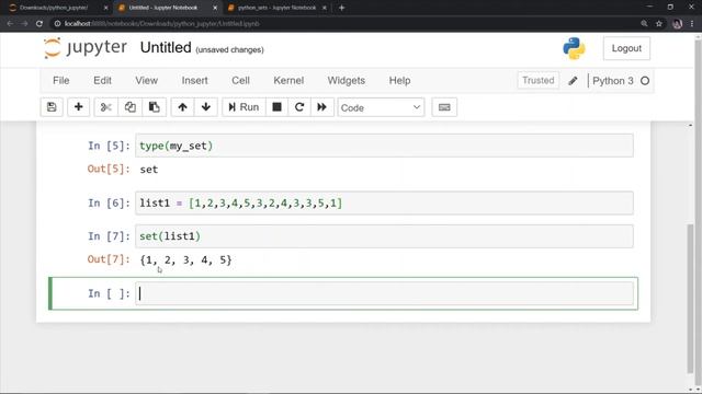 set in python | python sets | python set tutorial