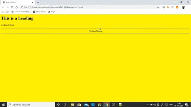 Understanding HTML Attributes, Values and Tags |Lesson 5 |HTML tutorials In Hindi |Techno Nibba
