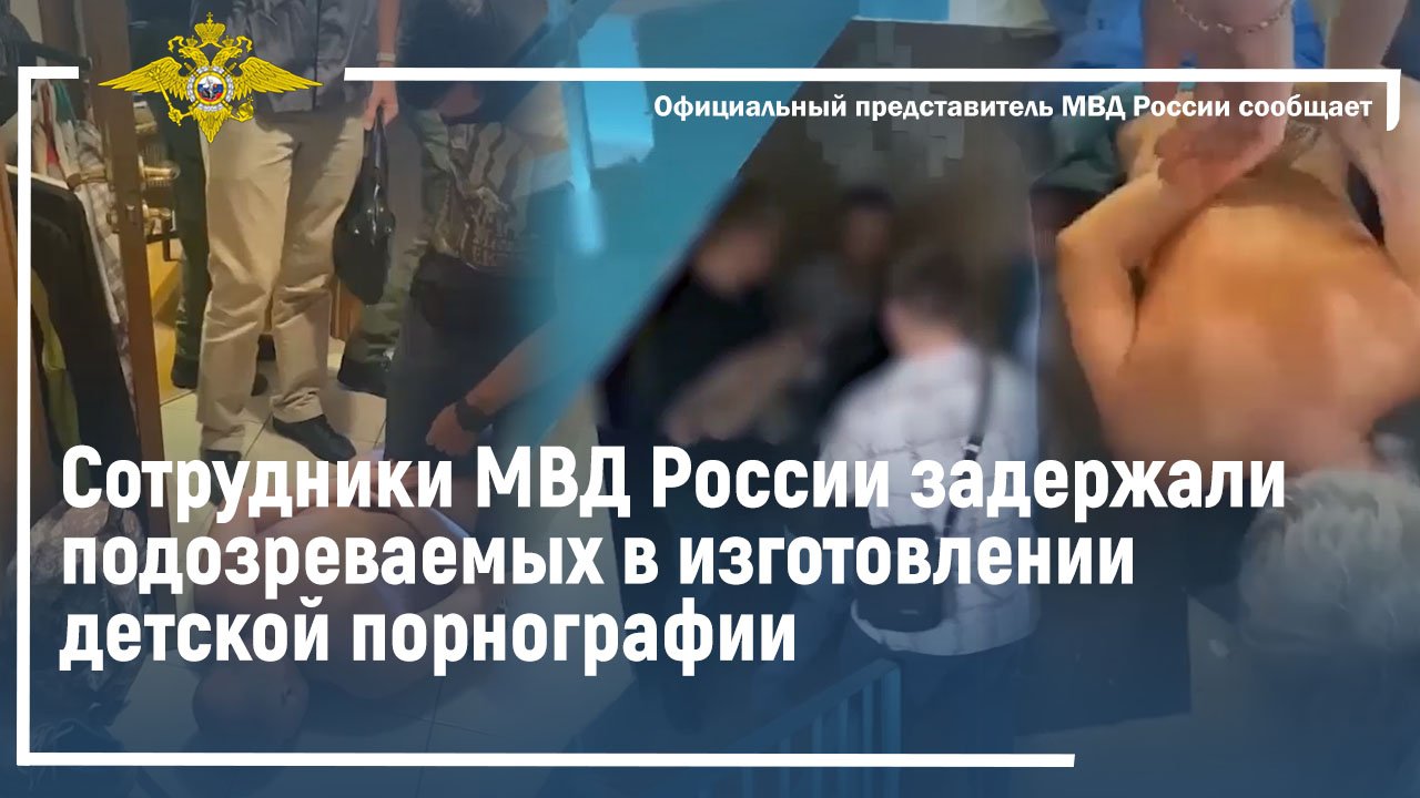Ирина Волк: Сотрудники МВД России задержали подозреваемых в изготовлении детской порнографии