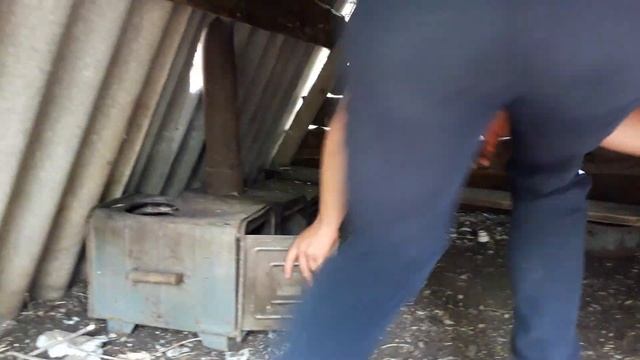 Установка печи в шалаш. смотреть онлайн