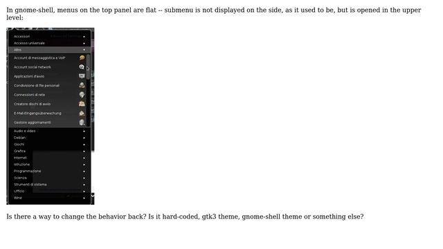 get rid of flat menu (without hierarchy) in gnome-shell смотреть онлайн