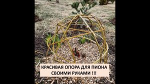 Красивая опора для пиона своими руками !
