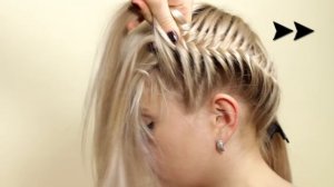Прическа из косичек "Корзинка". Hairstyle of braids