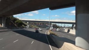 Skybus Top Deck View Tullamarine Airport to Southern Cross Station Melbourne