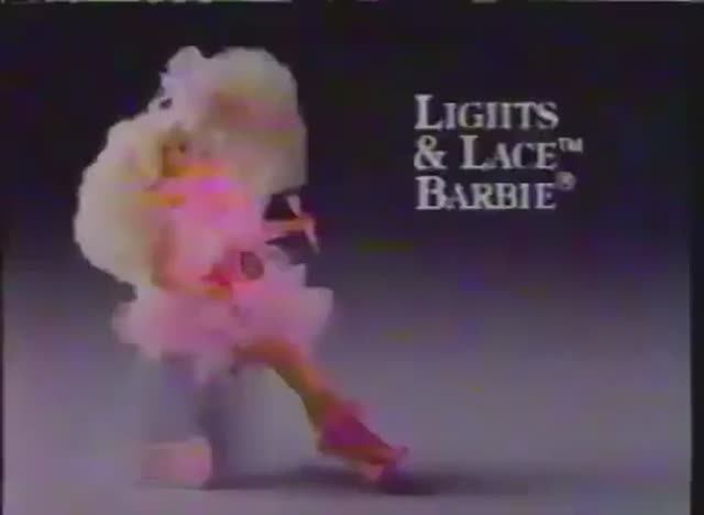 1990 Реклама куклы Барби Lights and Lace Barbie