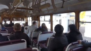 Ретро-автобус ЛиАЗ-677М (ЯАЗ) в Москве