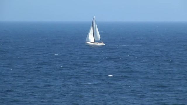 Видеофон. Футаж. Море. Парусник смотреть онлайн