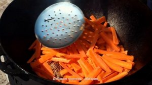 Узбекский ПЛОВ в КАЗАНЕ на КОСТРЕ (классический традиционный)