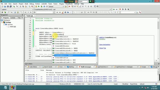 win32 : Codeblock : How to create menu item смотреть онлайн