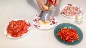 САЛАТ ИЗ КРАБОВОГО МЯСА "КРАСНОЕ МОРЕ" Простой рецепт очень вкусного салата. Просто, Доступно!