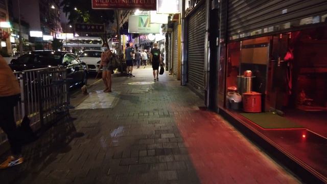 Wanchai Street Walk. Red Light District of Hong Kong.