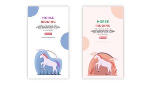 After Effects | анимация катания на лошадях *грам, вк, тикток набор историй