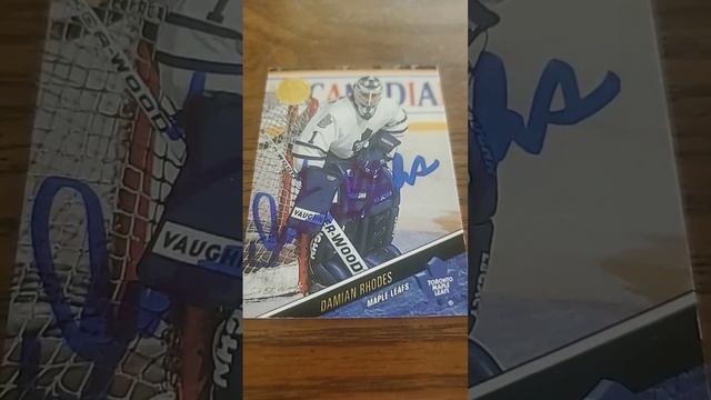 Damian Rhodes hockey autograph