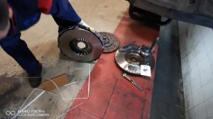 Комплект сцепления на Маз, замена сцепления (Рогатка, Бункеровоз)