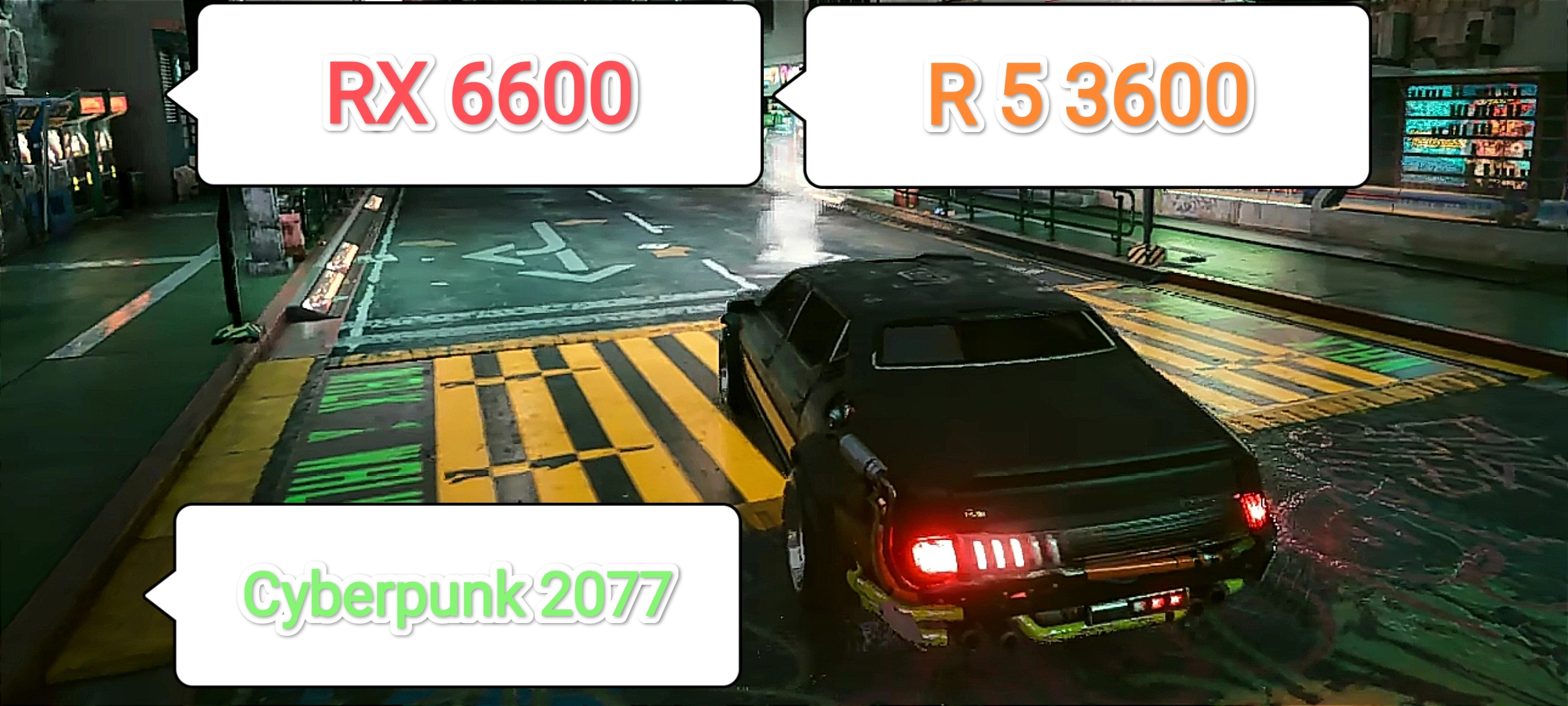 Cyberpunk 2077 v. 1.6.1 vs RX 6600/R 5 3600 (Maximum settings/FSR ON Quality/RT OFF