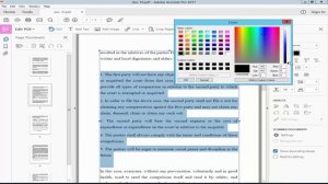 How to Change Text Color of PDF document in Adobe Acrobat Pro