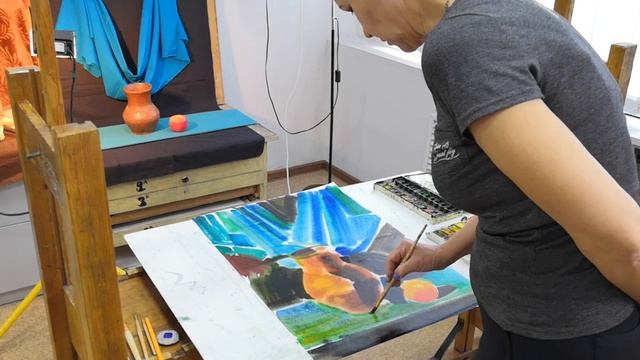 Мастер класс по акварельной живописи Серовой Л.А. смотреть онлайн