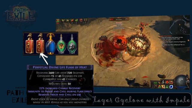 [ Path of Exile - PoE ] Cyclone with Impale Build - Duelist Slayer смотреть онлайн