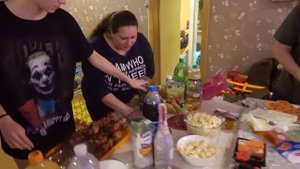 VLOG Накрыли стол. Встретили гостей