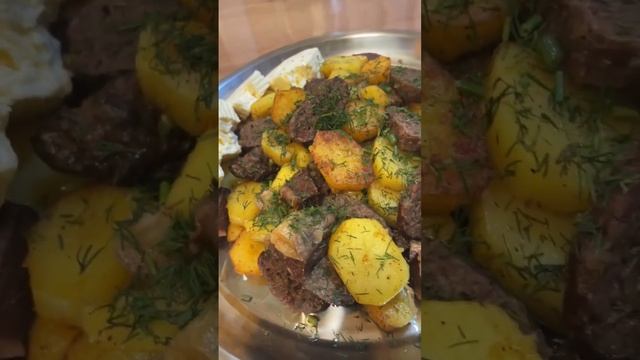 Къыйма с картошкой?Карачаево-Балкарское блюдо.