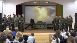 Инсценировка военной песни к 23 февраля 2017 года