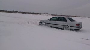 Покатушки в первый снег 2014 опель омега б 3.0 V6