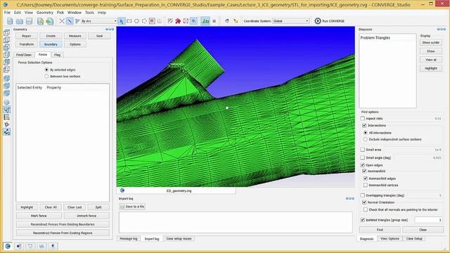 Flagging Boundaries for the SI8 Engine Geometry (1/2) | CONVERGE Studio 2.4 Tutorial #3 смотреть онлайн