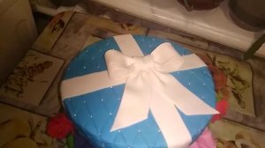 Торт коробка с цветами