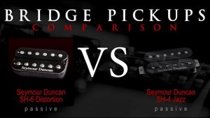 SEYMOUR DUNCAN SH6 DISTORTION vs SH4 JB - Passive Bridge Pickup Guitar Tone Comparison / Review