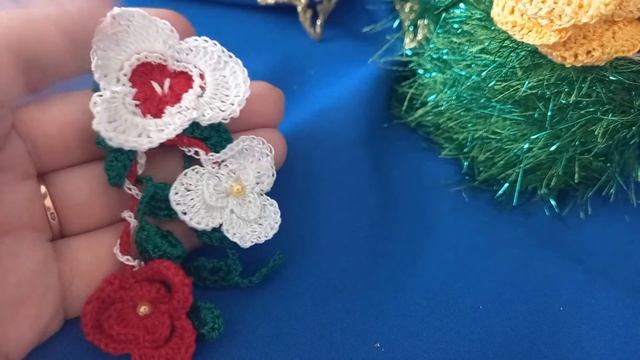 МК ПО ВЯЗАНИЮ ВЕСЕННЕГО СИМВОЛА УДАЧИ И СЧАСТЬЯ КРЮЧКОМ/ВЕСЕННЯЯ БРОШЬ НА СЧАСТЬЕ/brooch crochet смотреть онлайн