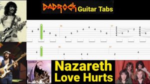 Love Hurts - Nazareth - Guitar + Bass TABS Lesson