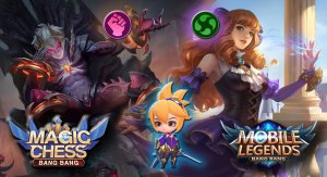 Борцы + Мастера стихий Вэйл побеждает Фанни. Магические шахматы. Mobile Legends. Изи катка!