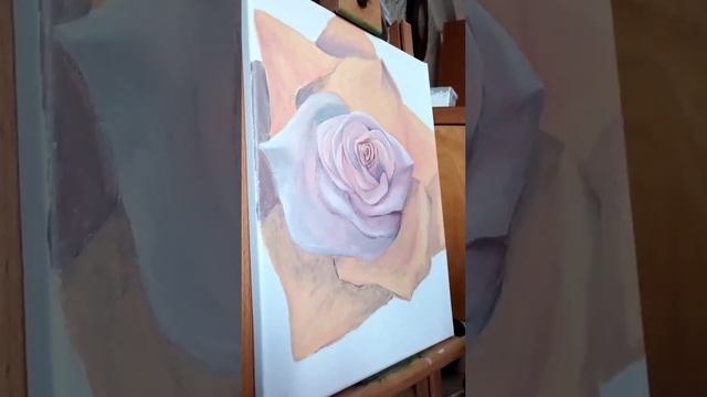 Роза нежная акрилом смотреть онлайн