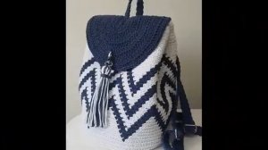 Рюкзак, связанный крючком