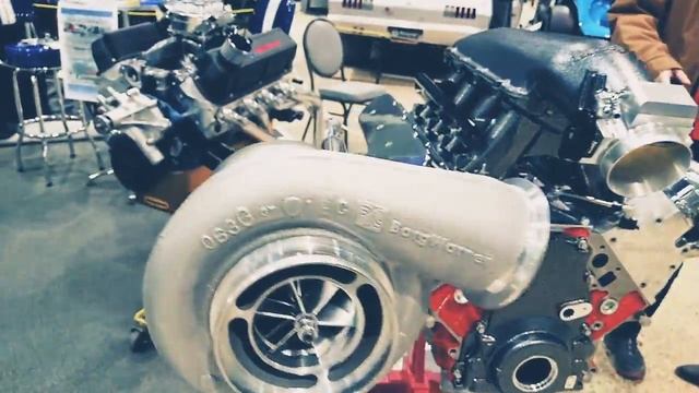 Chevy small block engine with Holley EFi,Trickflow head and Borg warner turbo смотреть онлайн