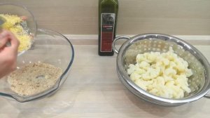 Запечённая Хрустящая Цветная Капуста в панировочных сухарях с Сыром!Вкусный и быстрый ужин. Без яиц